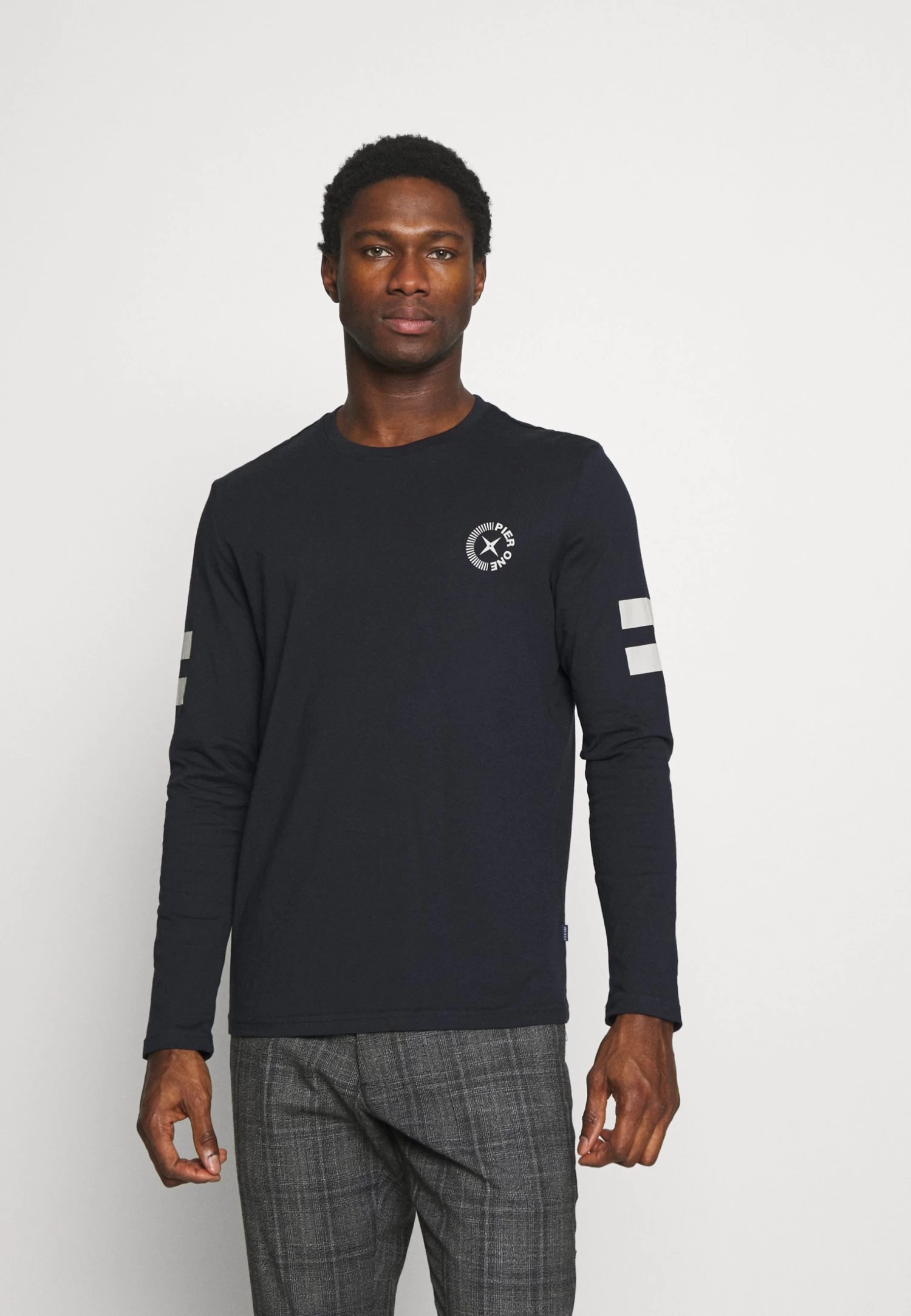 Pier One Long Sleeved Top - Dark Blue 3 Pier One Long Sleeved Top - Dark Blue