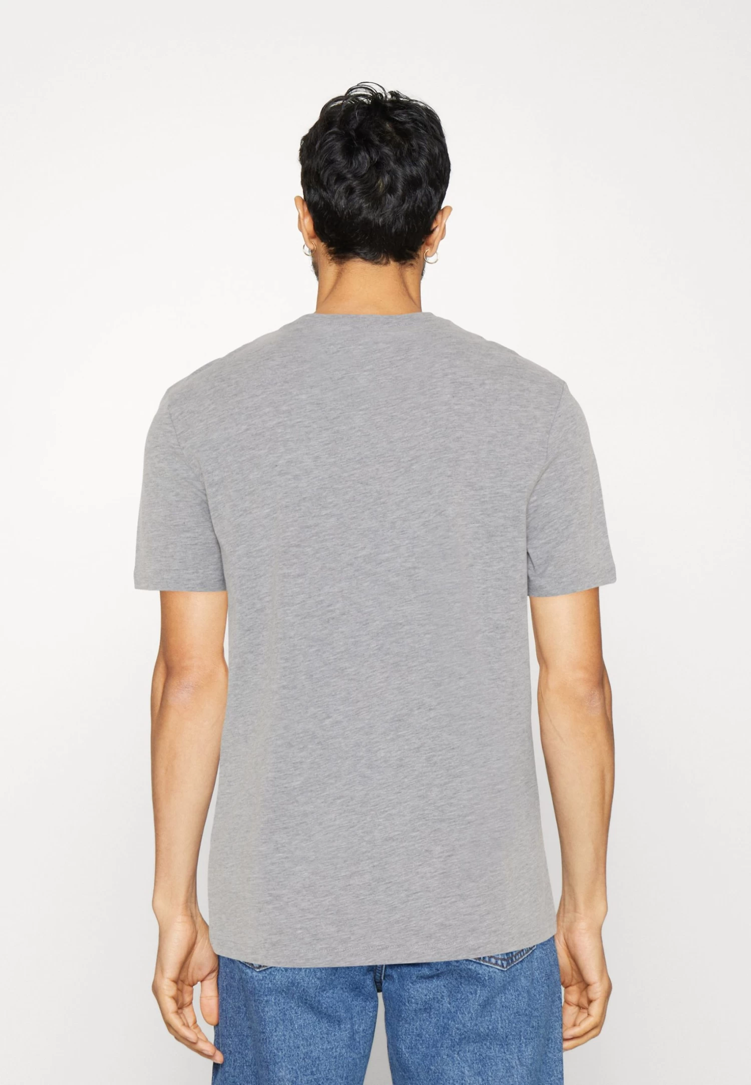 Pier One 3 Pack - Basic T-Shirt - Mottled Light Grey/Pink/Black 5 Pier One 3 Pack - Basic T-Shirt - Mottled Light Grey/Pink/Black - Image 3