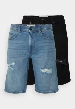 Pier One Unisex 2 Pack - Denim Shorts - Blue/Black Denim 14 Pier One Unisex 2 Pack - Denim Shorts - Blue/Black Denim -Pier One 07a2a099e2d644ab8c70e05709f387ae