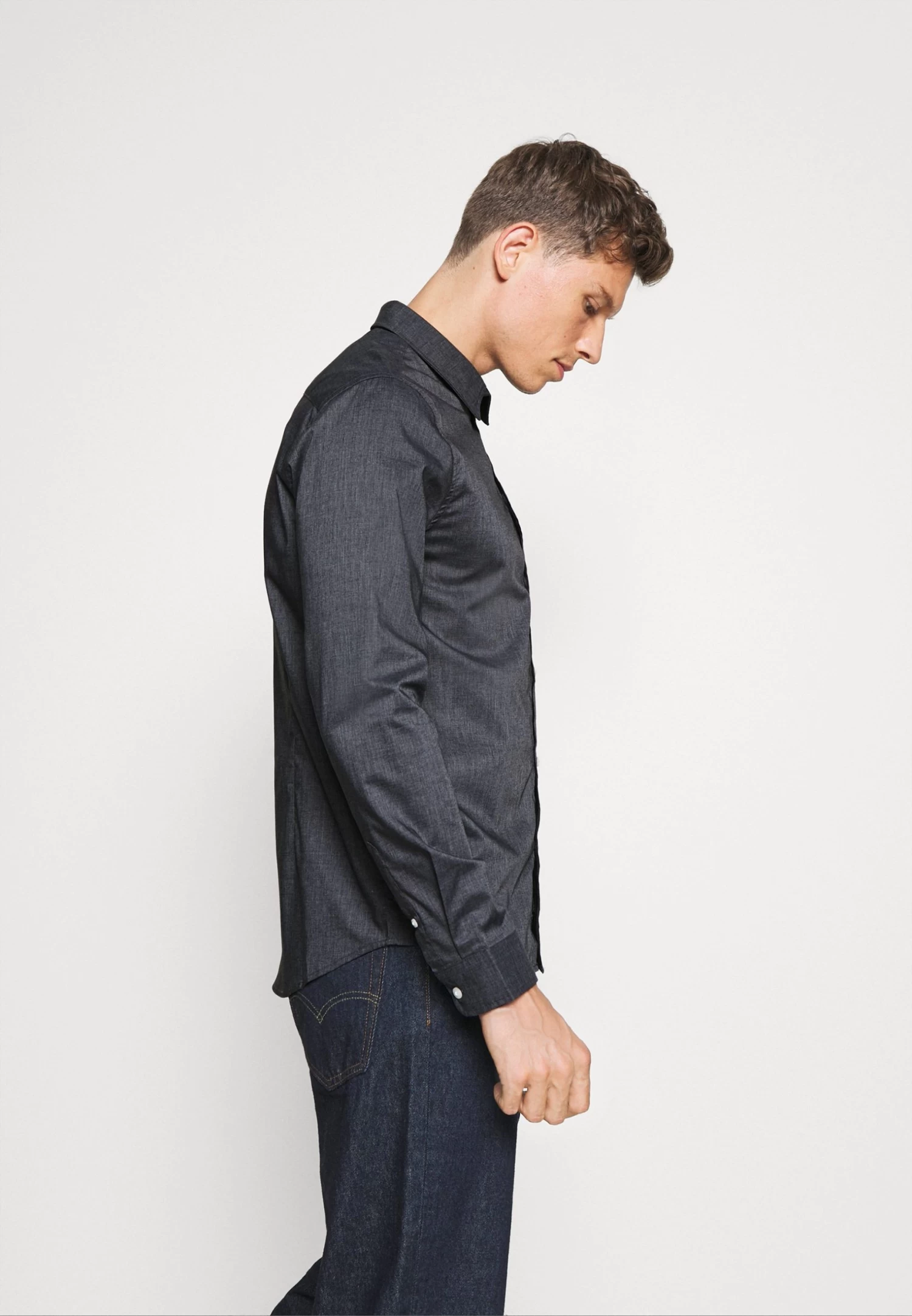 Pier One Shirt -Blue Grey 7 Pier One Shirt -Blue Grey - Image 5