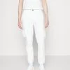 Pier One Cuffed Skinny Trouser- Cargo Trousers - White -Pier One 0ce051fd5aa747cdb36bfc56fc02a369