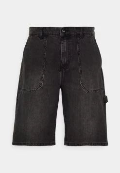 Pier One Regular Fit Carpenter - Denim Shorts -Black -Pier One 0f441c1e70184b8f9e44936458fd2a17