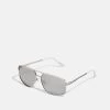 Pier One Unisex - Sunglasses - Silver-Coloured, Black -Pier One 1103c68edb364b7cbf3808eb9b09d166