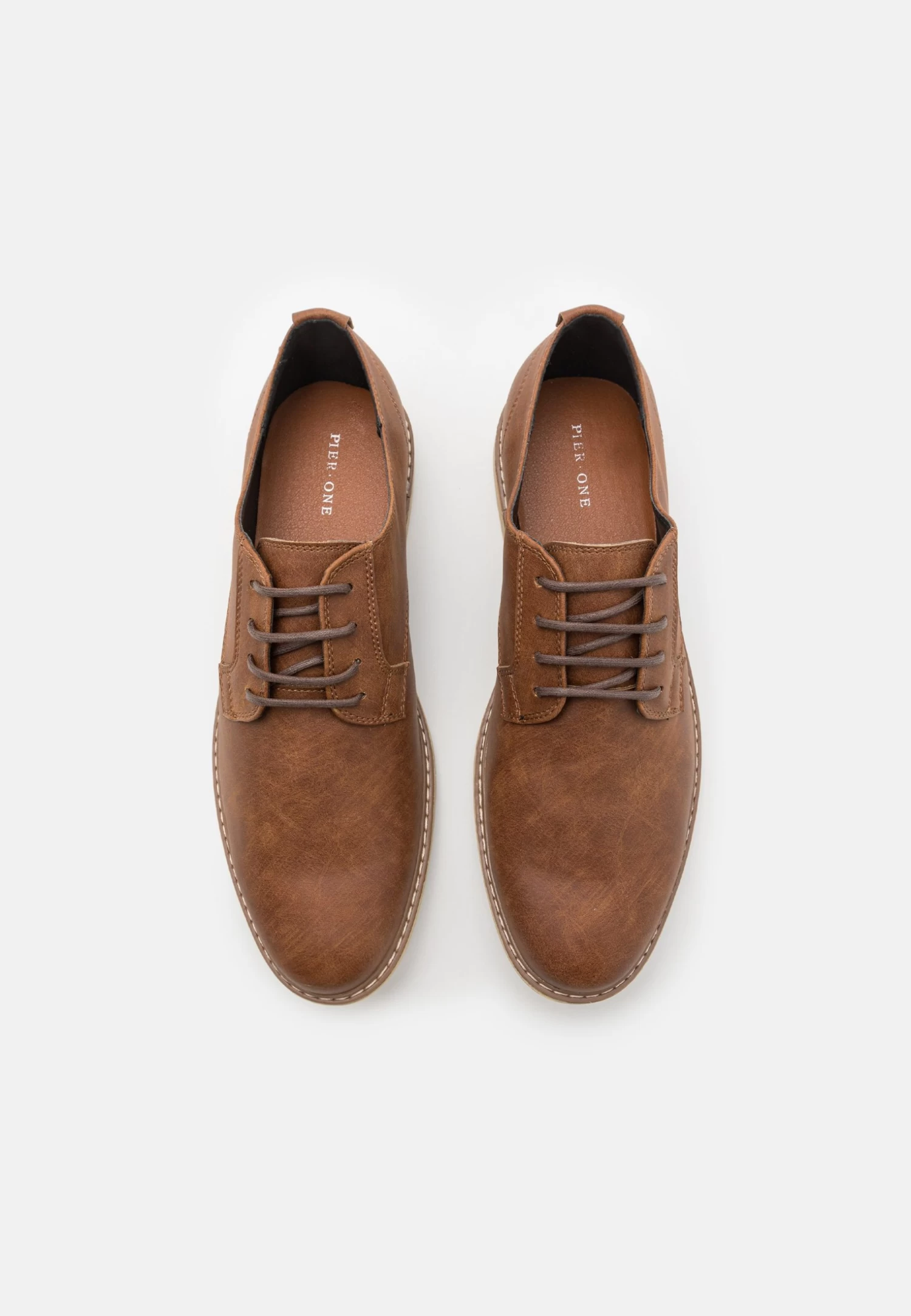 Pier One Unisex - Lace-Ups - Cognac 6 Pier One Unisex - Lace-Ups - Cognac - Image 4