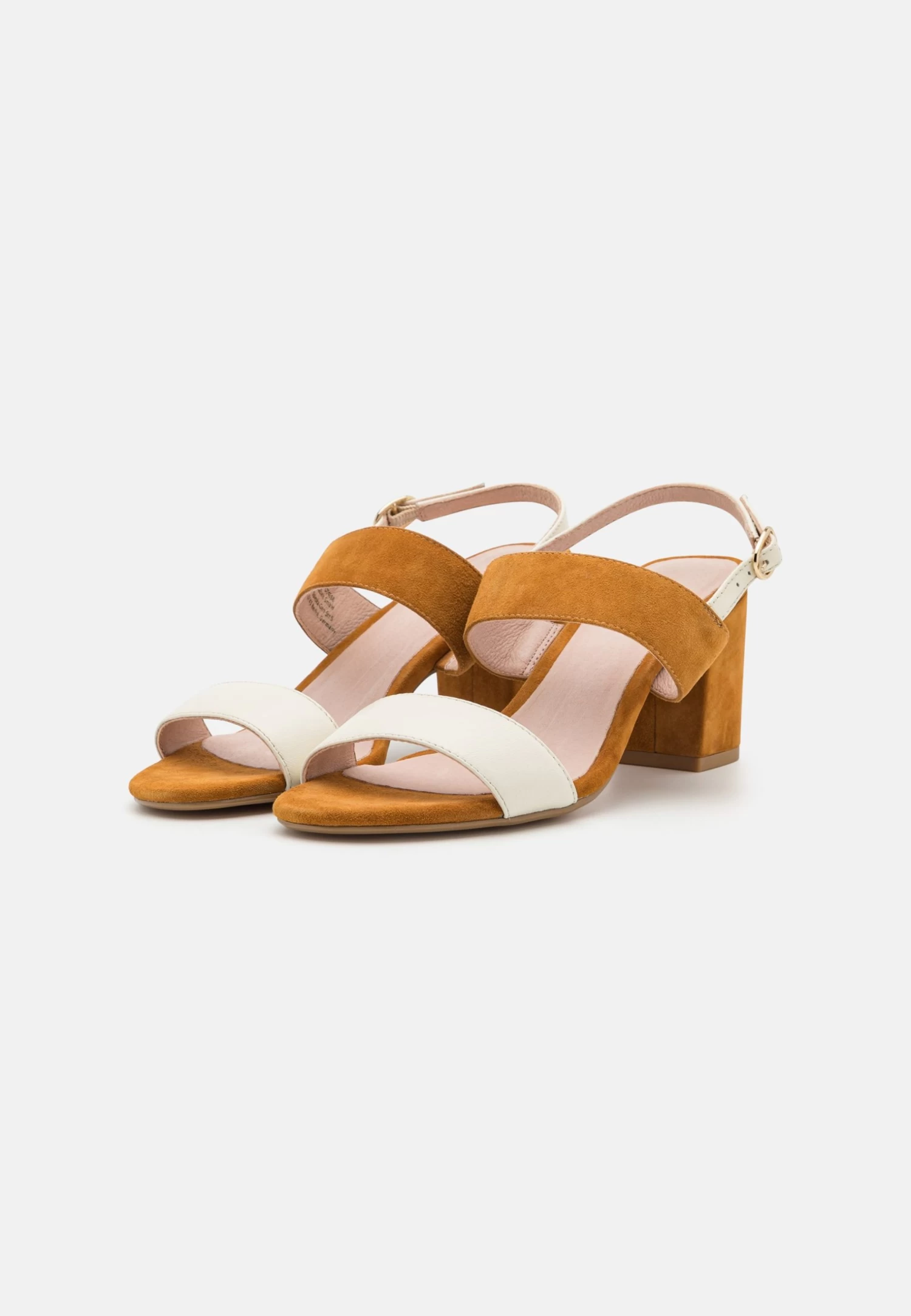 Pier One Leather- Sandals - White/Cognac 5 Pier One Leather- Sandals - White/Cognac - Image 3