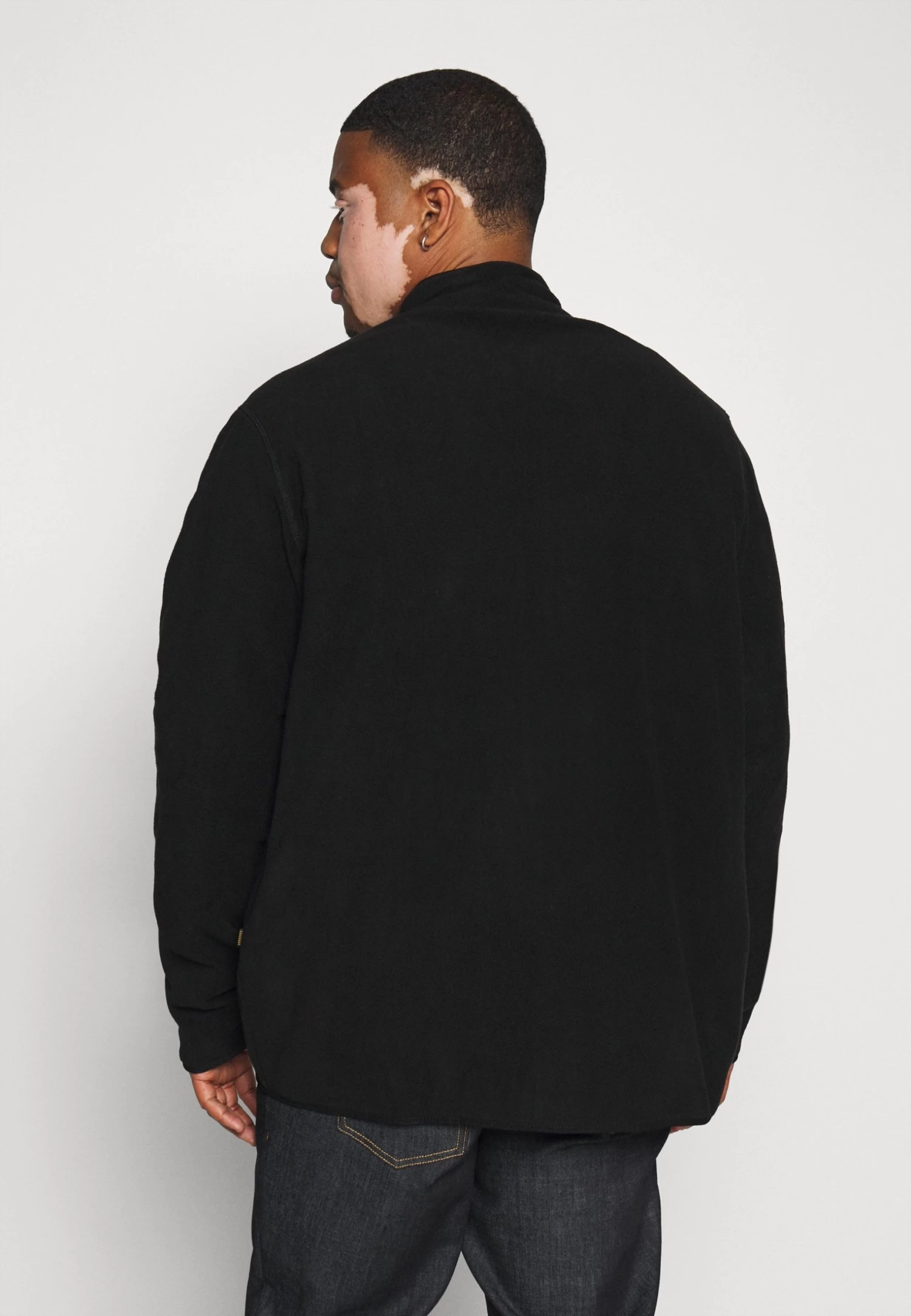 Pier One Fleece Jacket - Black 5 Pier One Fleece Jacket - Black - Image 3