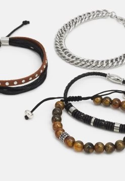 Pier One 4 Pack - Bracelet - Silver-Coloured -Pier One 160a55536e024fbc8ff5de3525191522