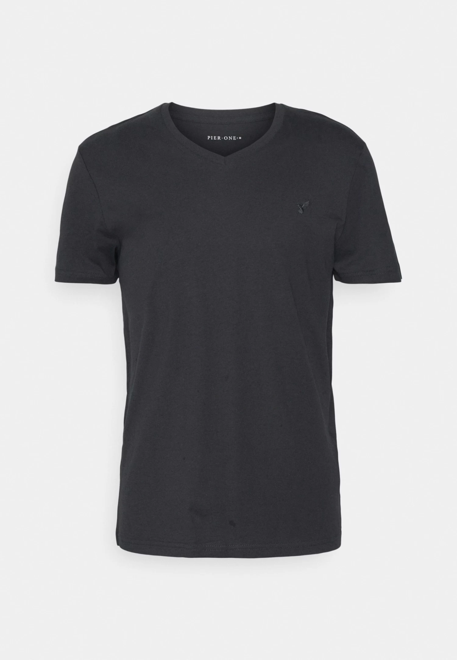 Pier One V Neck Bird Tonal 3 Pack - Basic T-Shirt - Light Brown/White/Dark Blue 10 Pier One V Neck Bird Tonal 3 Pack - Basic T-Shirt - Light Brown/White/Dark Blue - Image 8