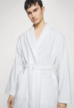 Pier One Shawl Towel Bathrobe - Dressing Gown - White -Pier One 1750537fe5284a27957b17c8aded1f98