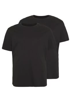 Pier One 2 Pack - Basic T-Shirt -Black 10 Pier One 2 Pack - Basic T-Shirt -Black -Pier One 17a4b0877266456bb3976cc291e7beff