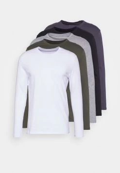 Pier One 5 Pack - Long Sleeved Top - Black/White/Olive -Pier One 1811e4e1633c4594abae2f43c4e4d170