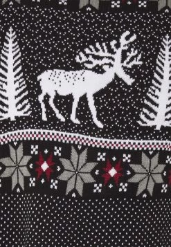 Pier One Wintery Christmas Jumper- Jumper - Black -Pier One 19b4f5f8cc11462394392012199e9096