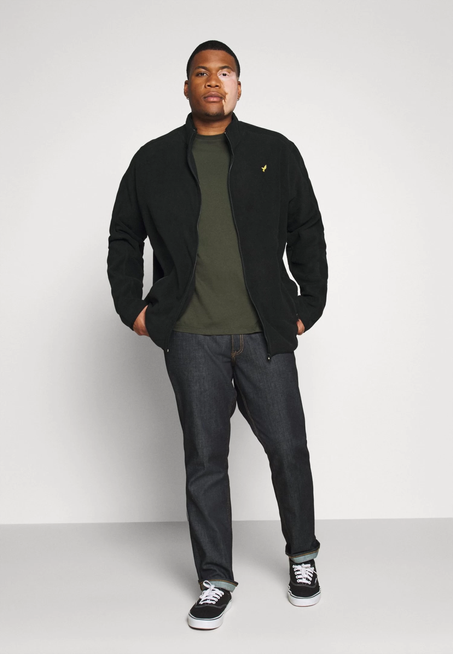 Pier One Fleece Jacket - Black 4 Pier One Fleece Jacket - Black - Image 2