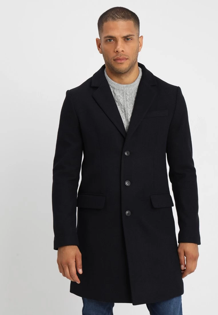 Pier One Classic Coat - Dark Blue 3 Pier One Classic Coat - Dark Blue