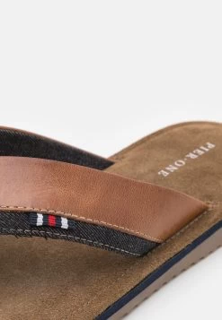 Pier One Leather - T-Bar Sandals - Cognac -Pier One 1f87f71132da493d87a878e247d137ba