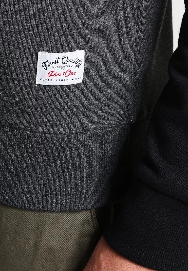 Pier One Sweatshirt - Mottled Dark Grey 7 Pier One Sweatshirt - Mottled Dark Grey - Image 5