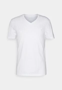 Pier One V Neck Bird Tonal 3 Pack - Basic T-Shirt - Light Brown/White/Dark Blue 20 Pier One V Neck Bird Tonal 3 Pack - Basic T-Shirt - Light Brown/White/Dark Blue -Pier One 28f86b9281a846468836f5c46e5a93ff