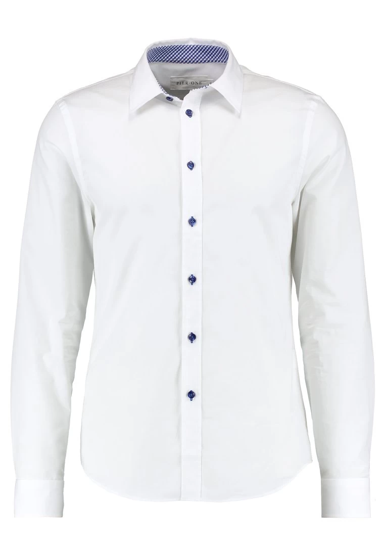 Pier One Shirt - White/Blue 8 Pier One Shirt - White/Blue - Image 6