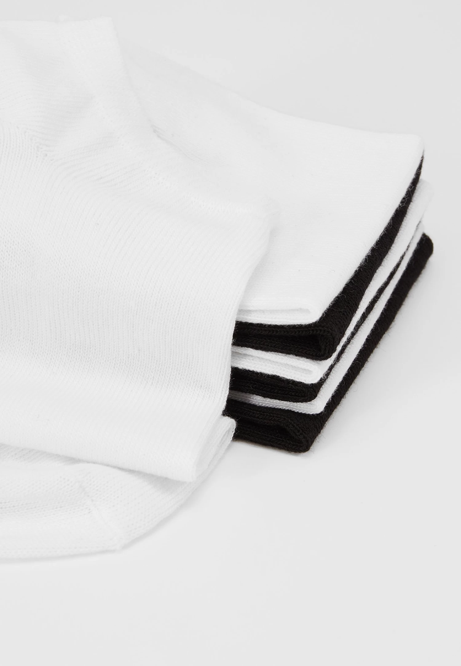 Pier One 7 Pack - Socks - White/Black 5 Pier One 7 Pack - Socks - White/Black - Image 3