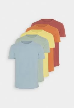 Pier One 5 Pack - Basic T-Shirt - Light Blue/Yellow/Mint 19 Pier One 5 Pack - Basic T-Shirt - Light Blue/Yellow/Mint -Pier One 2ce03fa7d81942e7b51f0e062eca18e4