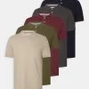Pier One 5 Pack - Polo Shirt - Bordeaux/Olive/Dark Grey -Pier One 2dccb17fd9c548dba56d4284bed5110a
