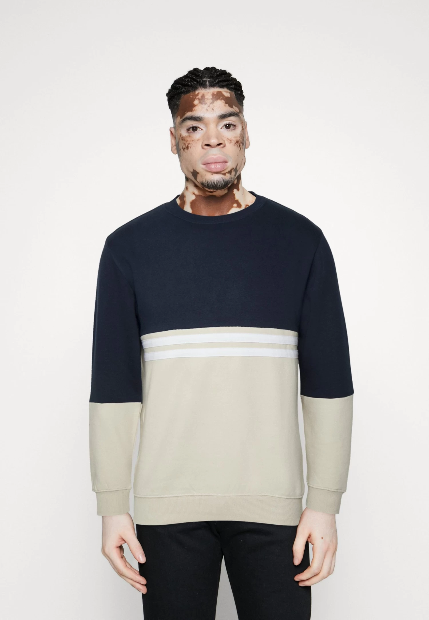 Pier One Sweatshirt - Blue/Grey 3 Pier One Sweatshirt - Blue/Grey