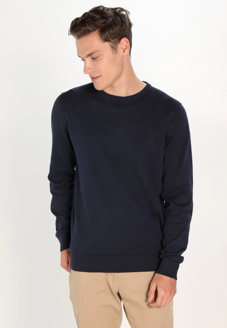 Pier One Basic Crewneck - Jumper - Dark Blue 3 Pier One Basic Crewneck - Jumper - Dark Blue