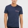 Pier One Basic T-Shirt - Mottled Dark Blue 2 Pier One Basic T-Shirt - Mottled Dark Blue -Pier One 3808233523534da4aade7a1fd6fb5cc6