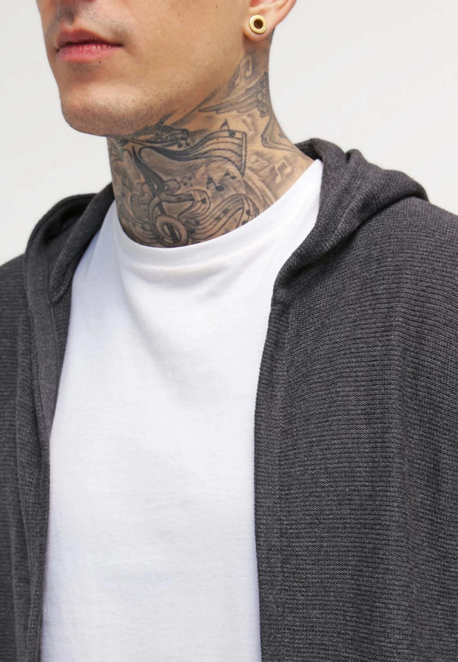 Pier One Cardigan - Mottled Dark Grey 8 Pier One Cardigan - Mottled Dark Grey - Image 6