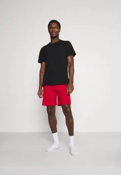 Pier One 3 Pack - Pyjama Bottoms - Black/Mottled Dark Grey/Red