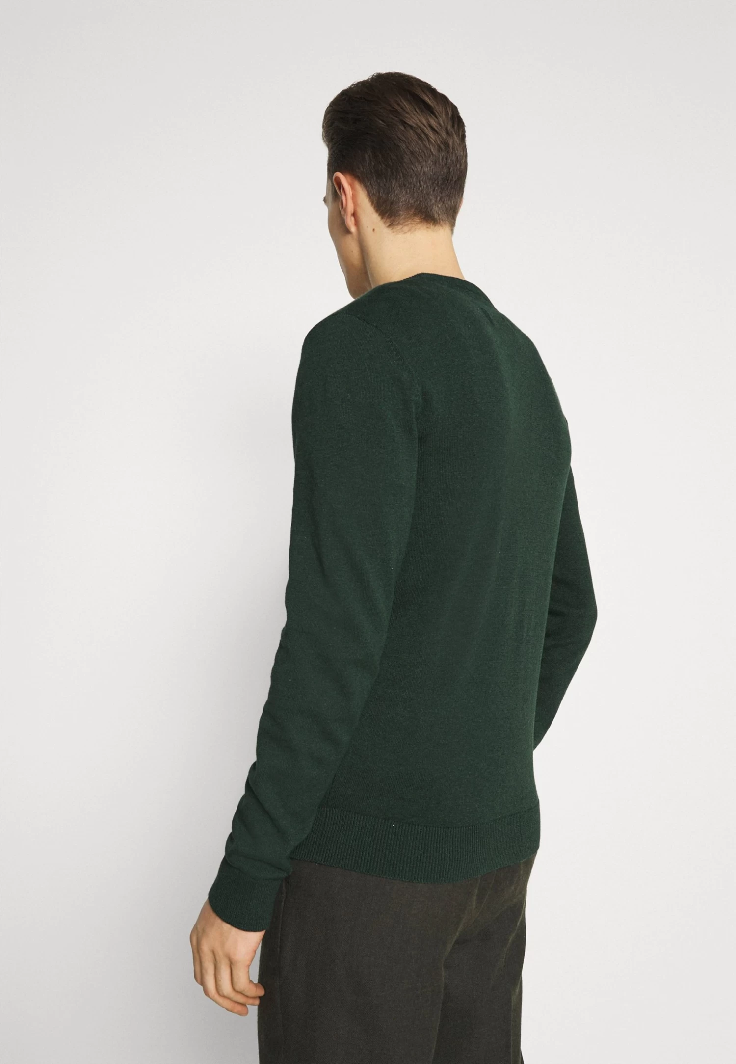 Pier One Basic Crewneck - Jumper - Mottled Dark Green 5 Pier One Basic Crewneck - Jumper - Mottled Dark Green - Image 3