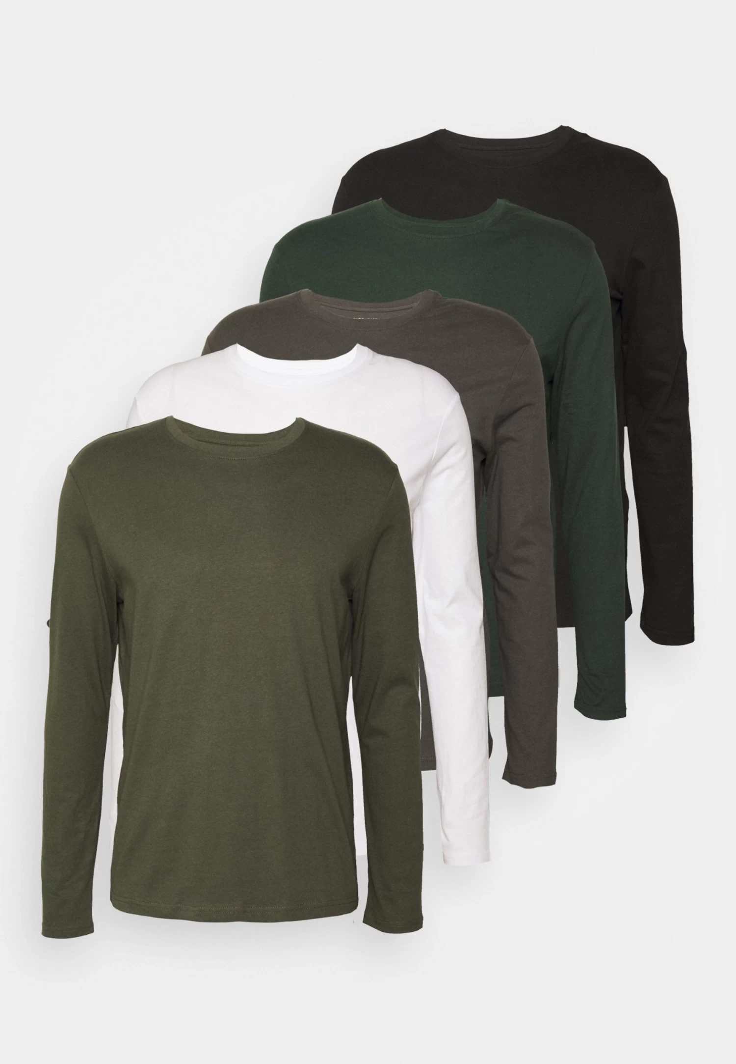 Pier One 5 Pack - Long Sleeved Top - White/Dark Green/Light Green/Black 9 Pier One 5 Pack - Long Sleeved Top - White/Dark Green/Light Green/Black - Image 7