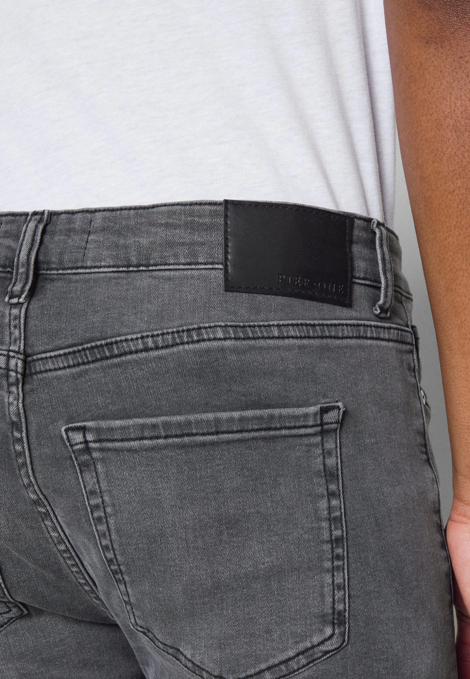 Pier One Straight Leg Jeans - Grey 7 Pier One Straight Leg Jeans - Grey - Image 5