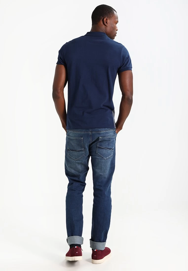 Pier One Polo Shirt - Dark Blue/Mottled Grey 5 Pier One Polo Shirt - Dark Blue/Mottled Grey - Image 3