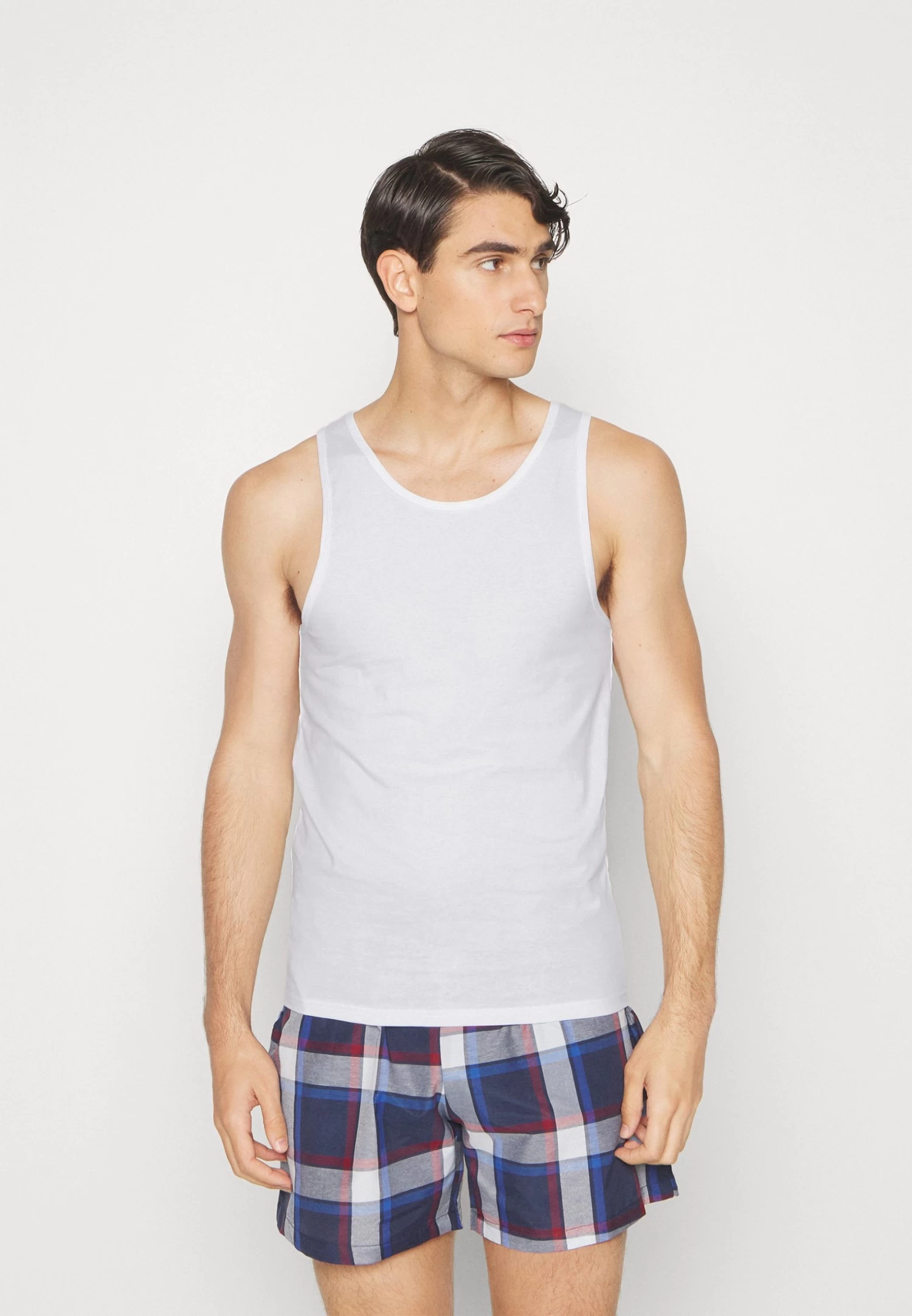 Pier One Rib Vestlue - Undershirt - Grey/White/Blue 6 Pier One Rib Vestlue - Undershirt - Grey/White/Blue - Image 4