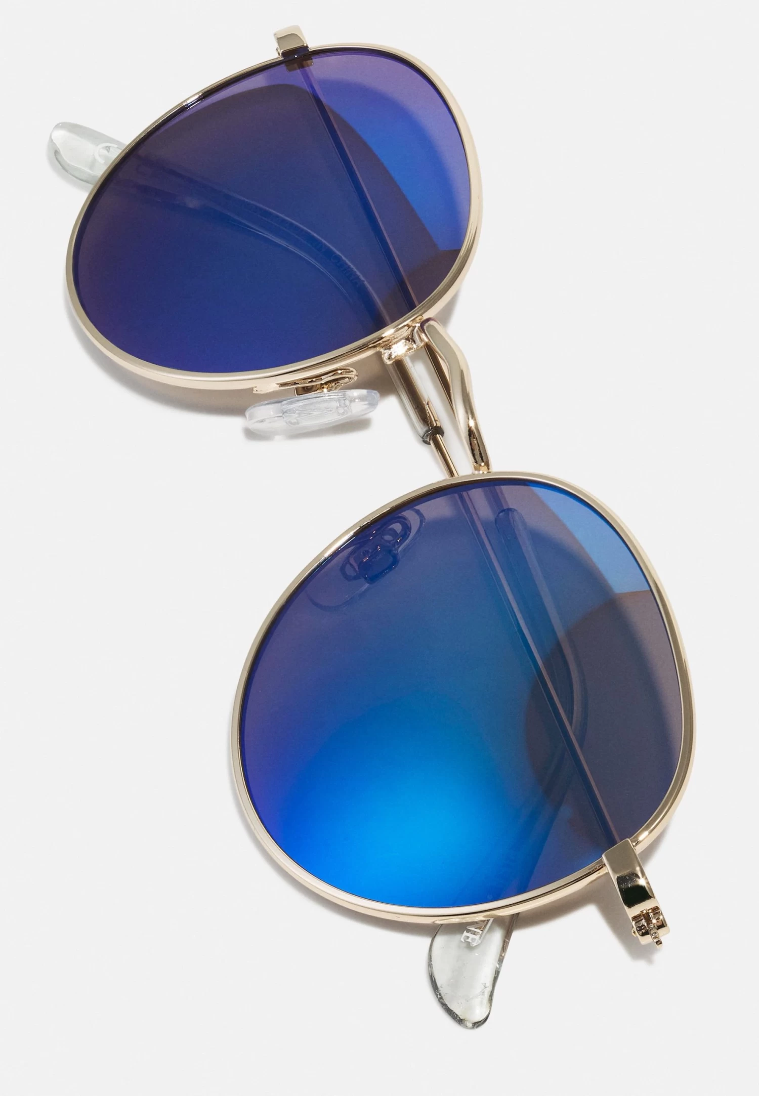 Pier One Unisex - Sunglasses - Gold-Coloured/Blue 6 Pier One Unisex - Sunglasses - Gold-Coloured/Blue - Image 4