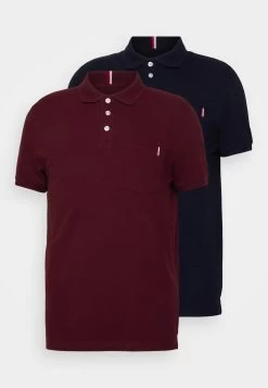 Pier One 2 Pack - Polo Shirt - Blue/Bordeaux -Pier One 596d0de14dc04a10bc9519206e472b35