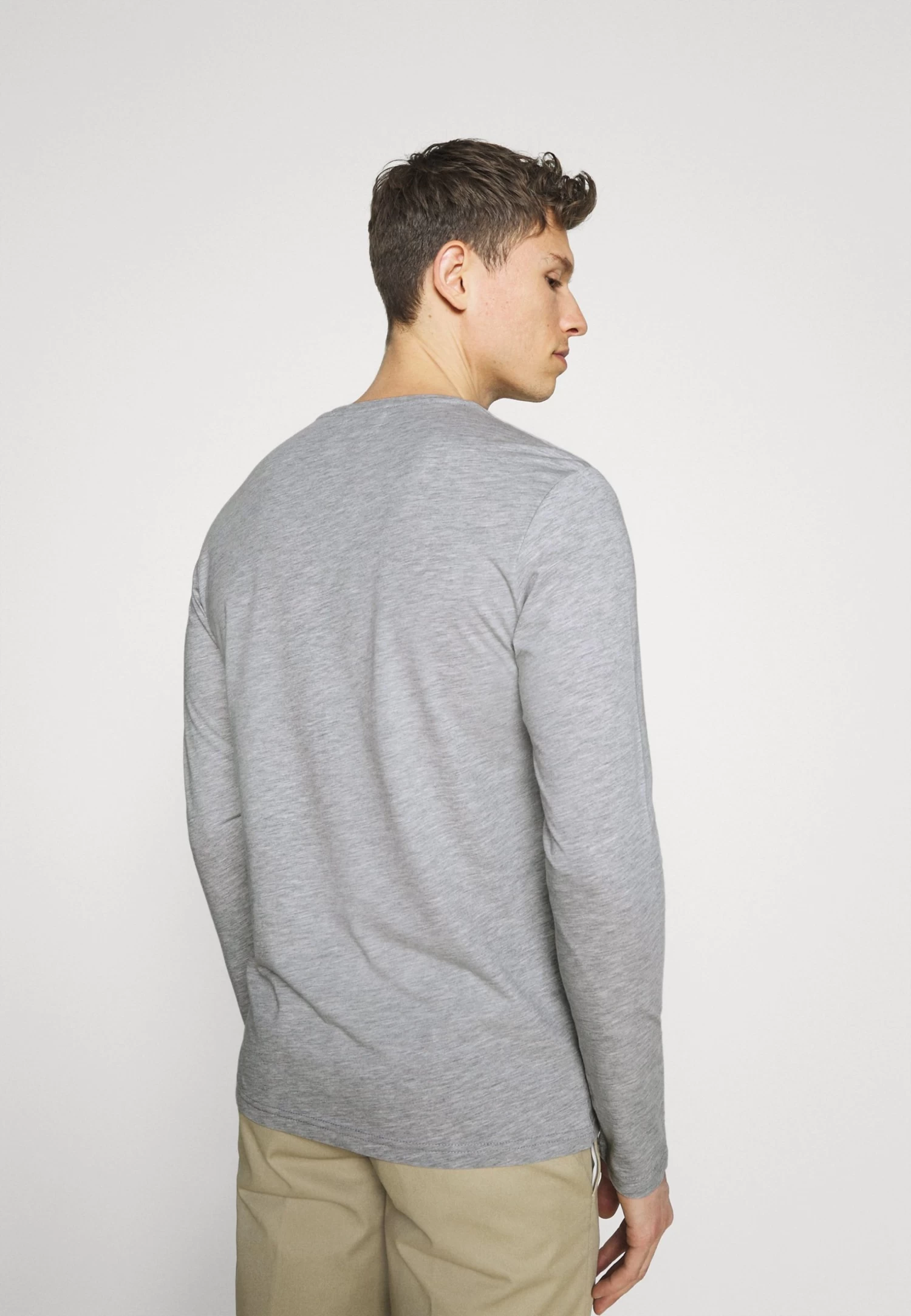 Pier One 2 Pack - Long Sleeved Top - Dark Blue/Mottled Grey 5 Pier One 2 Pack - Long Sleeved Top - Dark Blue/Mottled Grey - Image 3