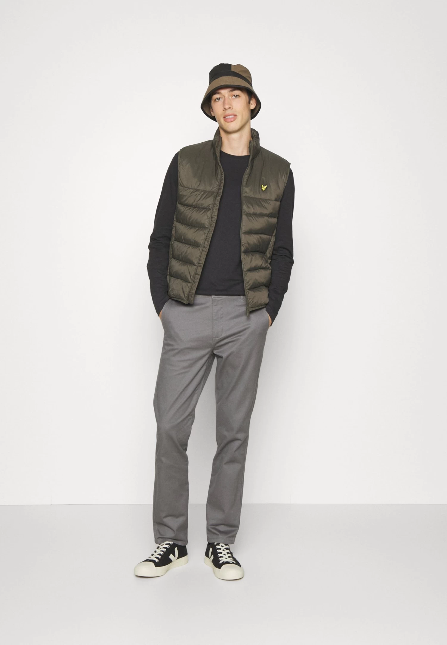 Pier One 5 Pack - Long Sleeved Top - White/Dark Green/Light Green/Black 3 Pier One 5 Pack - Long Sleeved Top - White/Dark Green/Light Green/Black