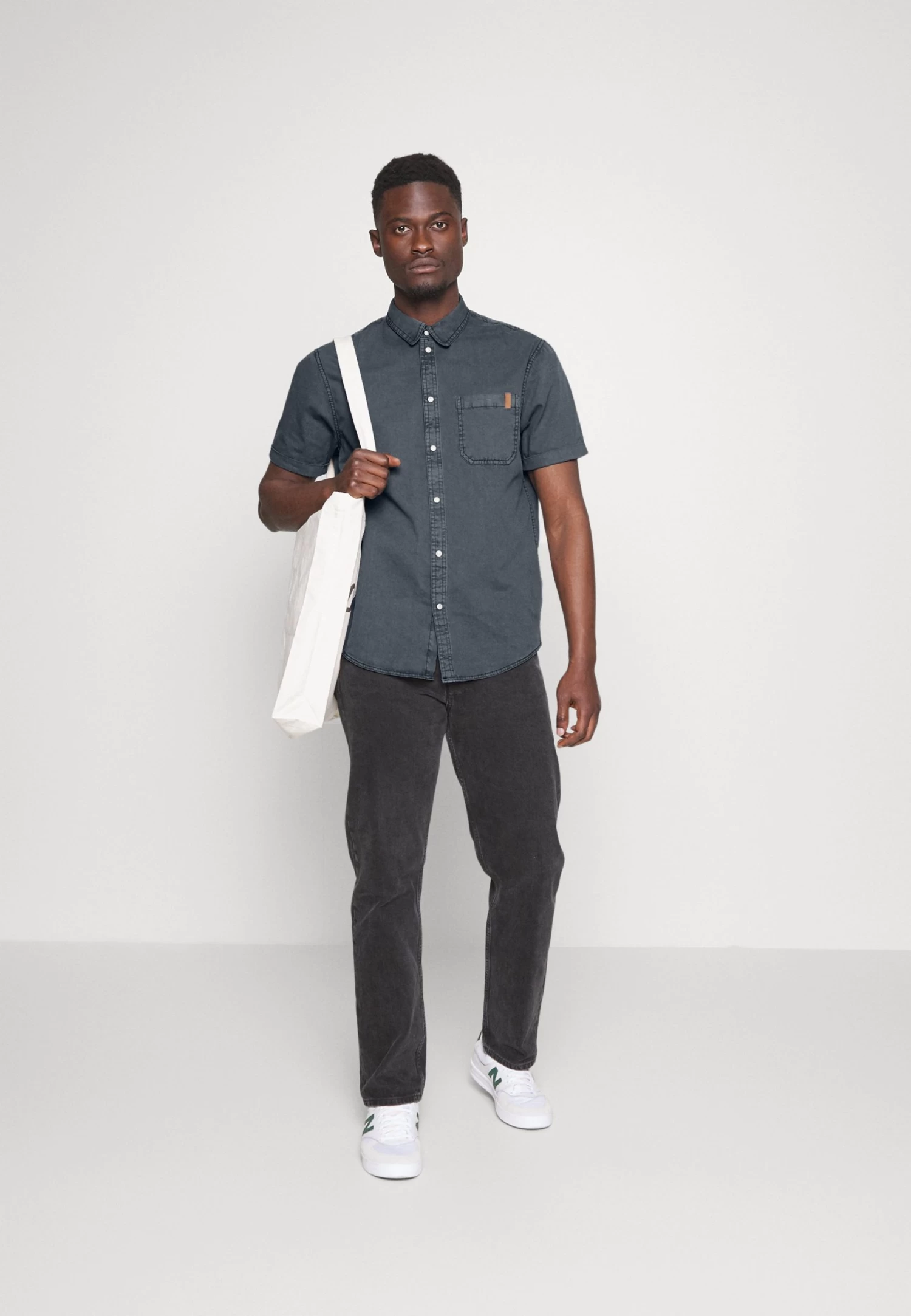 Pier One Shirt - Blue-Grey 4 Pier One Shirt - Blue-Grey - Image 2