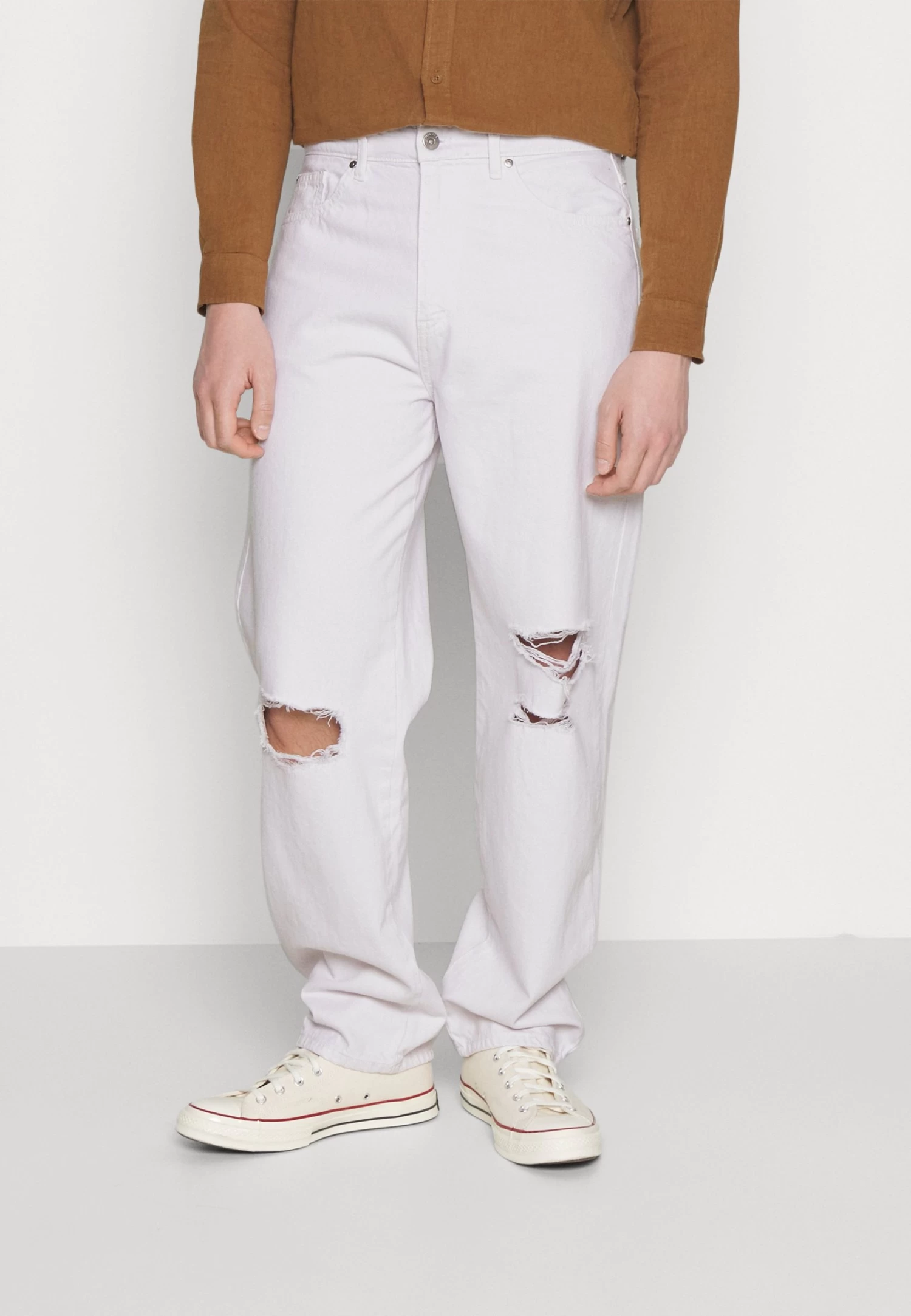 Pier One Relaxed Fit Jeans - White Denim 3 Pier One Relaxed Fit Jeans - White Denim