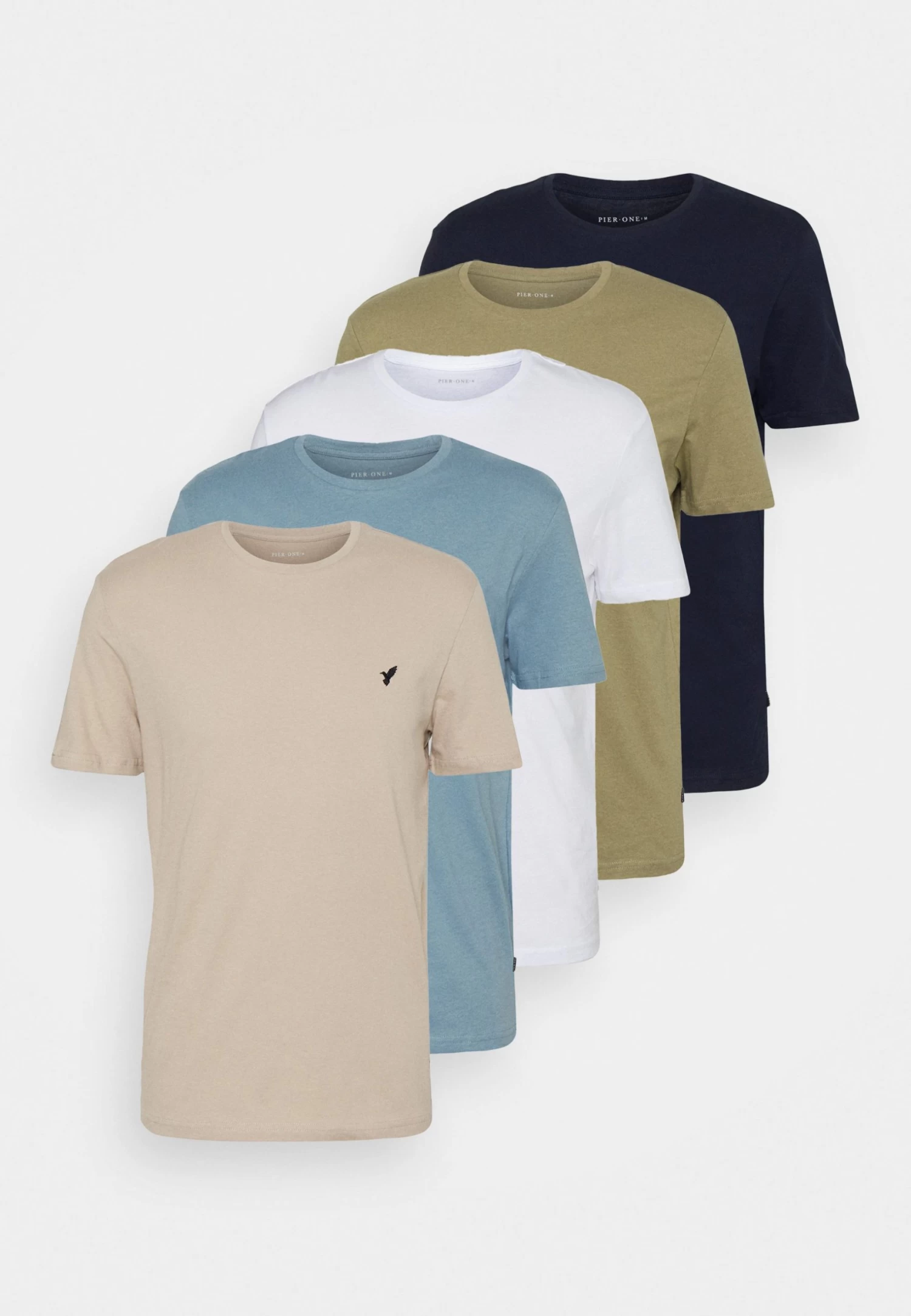 Pier One 5 Pack - Basic T-Shirt 10 Pier One 5 Pack - Basic T-Shirt - Image 8