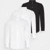 Pier One 3 Pack - Formal Shirt - White/White/Black -Pier One 67bb35fb72cb439b9b383f909980e99a