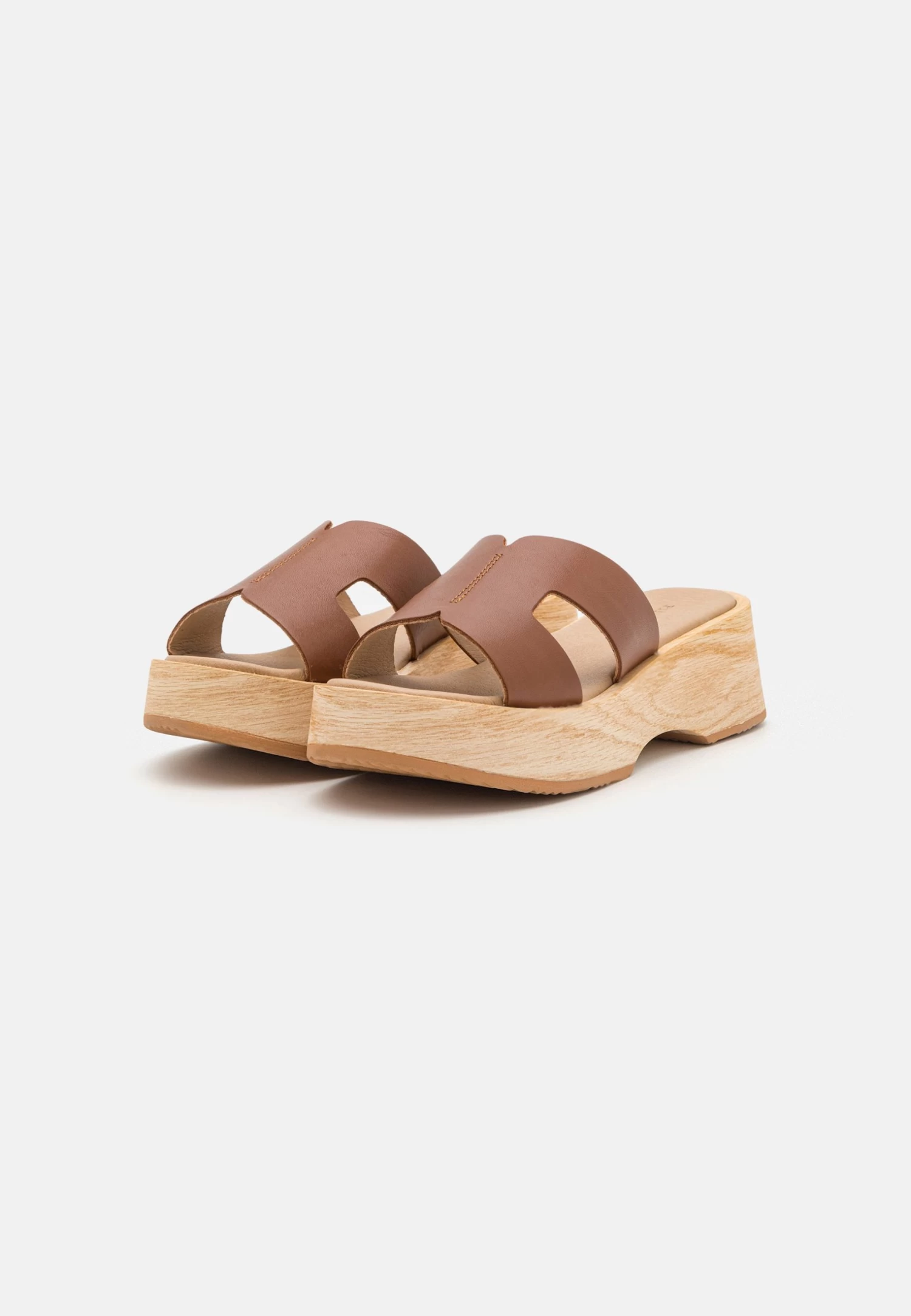 Pier One Leather - Clogs - Cognac 5 Pier One Leather - Clogs - Cognac - Image 3