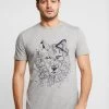 Pier One Print T-Shirt - Mottled Grey 1 Pier One Print T-Shirt - Mottled Grey -Pier One 6b2a5d35469c4e41b5b31108b481ad55