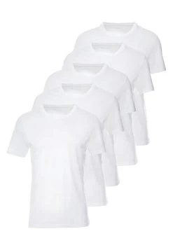 Pier One 5 Pack - Basic T-Shirt - White
