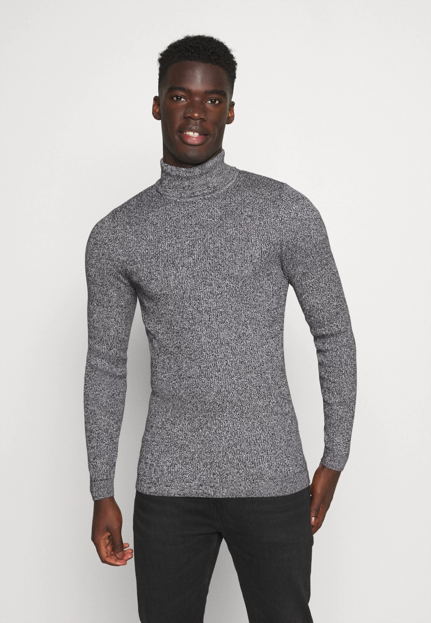 Pier One Muscle Fit Turtle - Jumper - Mottled Grey 3 Pier One Muscle Fit Turtle - Jumper - Mottled Grey