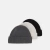 Pier One Unisex 3 Pack - Beanie - Black/Dark Grey/Off-White/ 2 Pier One Unisex 3 Pack - Beanie - Black/Dark Grey/Off-White/ -Pier One 6ff45e637c064289bc89bdd981008db1