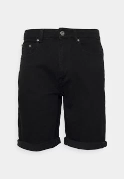 Pier One Denim Shorts - Black Denim