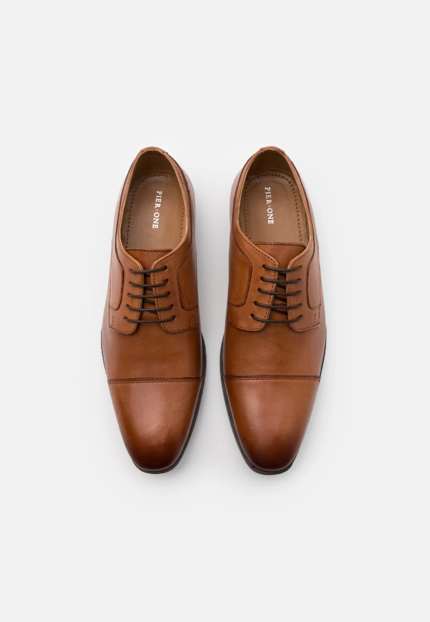 Pier One Leather - Smart Lace-Ups - Cognac 8 Pier One Leather - Smart Lace-Ups - Cognac - Image 6